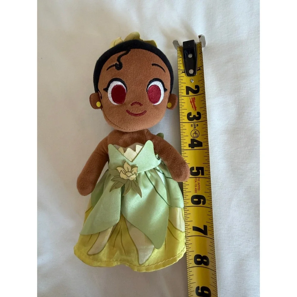 Disney Princess Tiana Plush Doll Stuffed Toy Green Dress 8.5 Inch